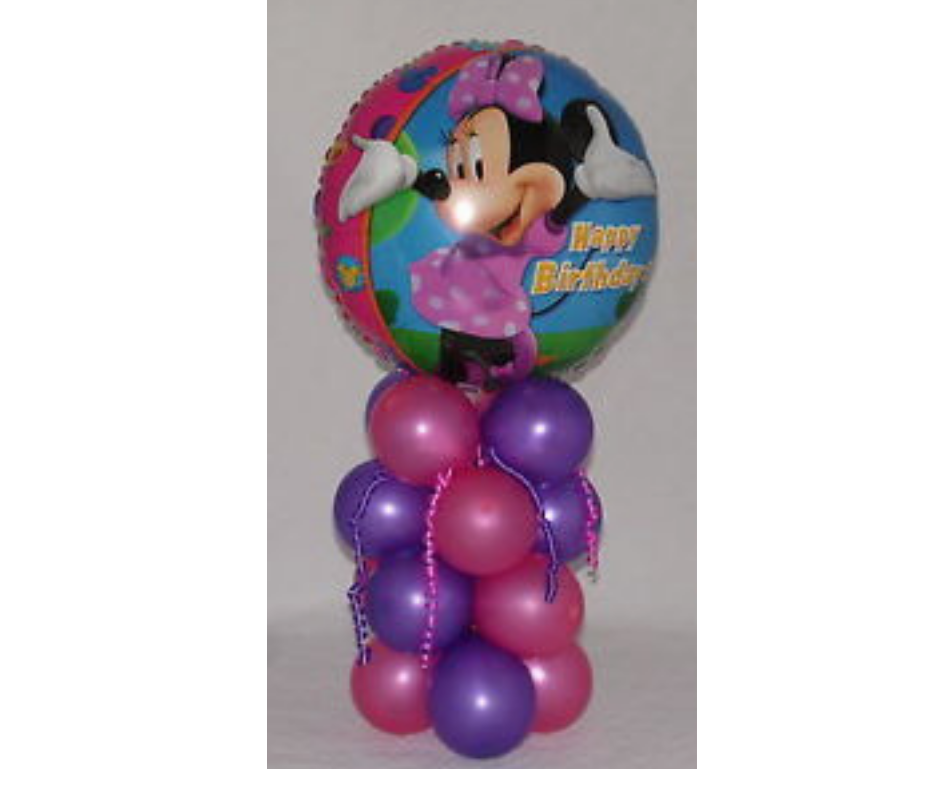 18 Foil Balloon Birthday Table Decoration Display Airfill Minnie