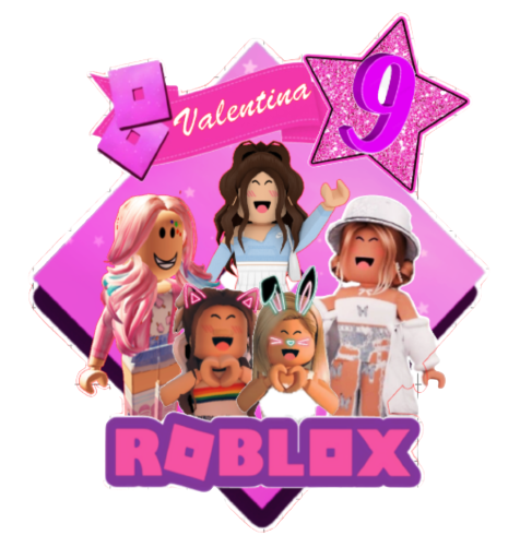 Roblox Girls Cake Topper - Maria's Parties - Party Supplies Balloons and  Gifts